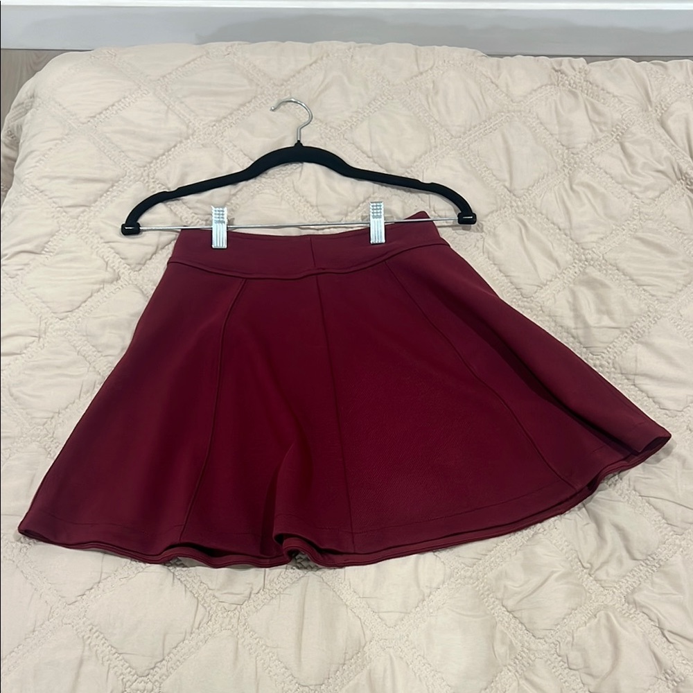 Kimchi Blue Red Mini Skater Skirt for Cocktail